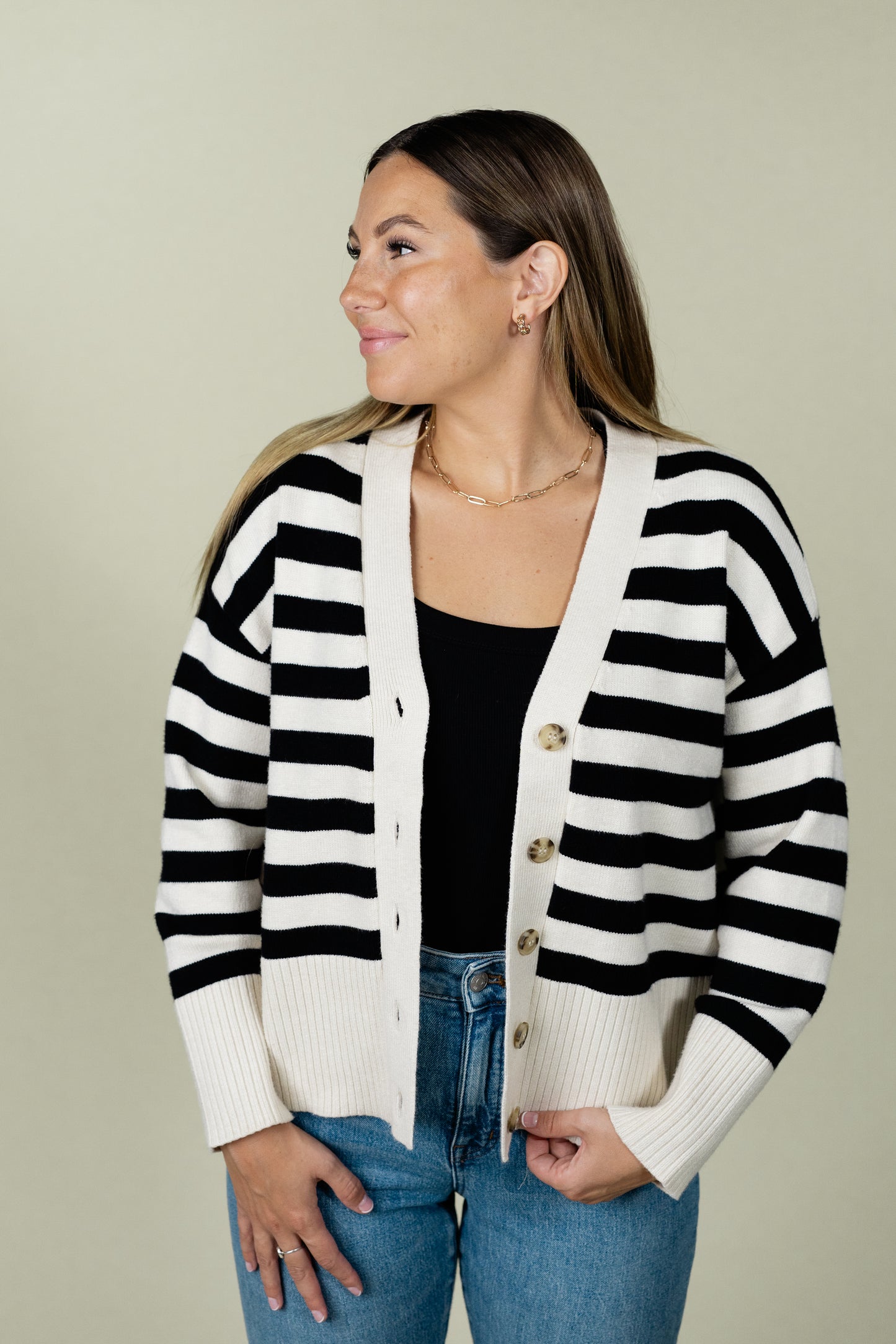 Sloane Striped Cardi